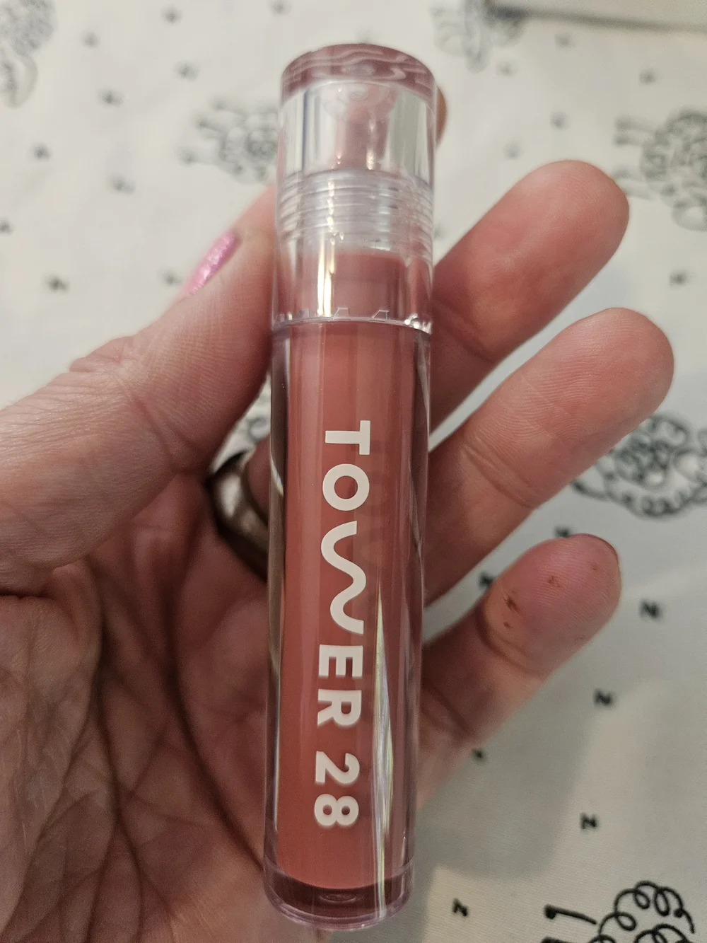 2 x Tower 28 Lip Gloss Duo in Neutral Pistachio  Pinky Nude